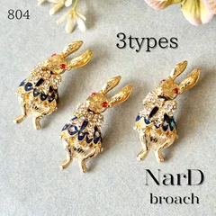 きらきら衣装のラビットブローチ　うさぎ ウサギ 動物 生き物 アニマル レトロ かわいい カジュアル アンティーク調 新品未使用 ヴィンテージ調 ゴールド 男女兼用 メンズ NerD