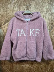 ELEBOX キッズ ボア フリース ジップアップパーカー