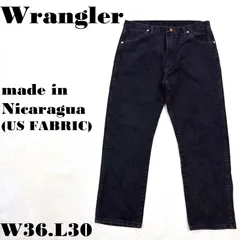 Wrangler 13MWZWK ニカラグア製(USファブリック) W36L30 ブラック ストレート ラングラー