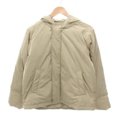 センスオブプレイス バイ アーバンリサーチ Sense of Place by Urban Research 美品 2WAYフードダウンジャケット 比翼 F ベージュ /YJ ■GY66