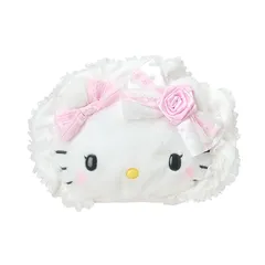 【新着商品】サンリオ(SANRIO) フェイス形ポーチ（ホワイトフリル） ハローキティ 対象年齢3才以上