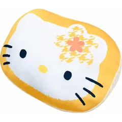 【新着商品】MORIPiLO 抱き枕 サンリオキャラクターズ ハローキティ (カオハナキティ ダイカットクッション) 肌にやさしいマイクロ生地 グッズ ぬいぐるみ 昼寝枕 イエロー 32x23x10cm まくらのモリシタ