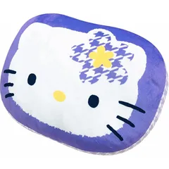 【新着商品】MORIPiLO 抱き枕 サンリオキャラクターズ ハローキティ (カオハナキティ ダイカットクッション) 肌にやさしいマイクロ生地 グッズ ぬいぐるみ 昼寝枕 パープル 32x23x10cm まくらのモリシタ