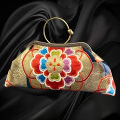 【No.748】着物リメイクバッグ、和風オリジナルバッグ、着物ショルダーバッグ