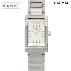 エルメス HERMES タンデム TA1 230 レディース 腕時計 ダイヤベゼル シルバー クォーツ ウォッチ Tandem 90310487
