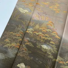 付下げ 刺繍 金彩 一つ紋 上品な染め 正絹 着物 MK-3647