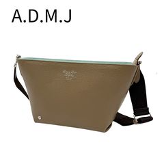 admj ショルダーバッグ ハンドバッグ カバン ポーチ オイスターグレー 