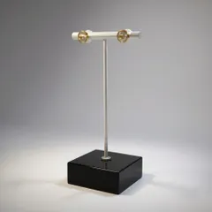 b2 Vintage CHANEL 1997 Coco mark ココマーク Small pierced earrings ピアス レディース 女性用ta1