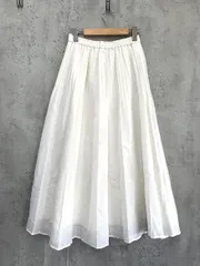 PROPORTION プロポーション ボディドレッシング フレア ロング スカート sizeM/オフホワイト ■■ レディース