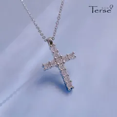 ネックレス ペンダント レディース クロス 十字架 ジルコニア シンプル 上品 フォーマル バレンタイン プレゼント ギフト 入学式 卒業式 新生活 普段使い お出かけ 軽量 付け心地 大人可愛い アクセント 贈り物 神聖