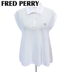 【美品】Fred Perry ポロシャツ フレンチスリーブ 38 胸元ロゴ