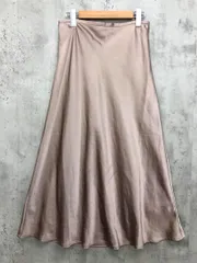 YECCA VECCA イェッカヴェッカ サテン ロング スカート sizeF/ベージュ  ■■ レディース