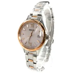SEIKO セイコー 1B22-0CW0 SS/ソーラー ピンク文字盤 レディース腕時計 稼働品【PF-770】