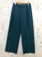 BEAUTY&YOUTH ビューティーアンドユース ダブルクロス ワイドタック パンツ sizeM/緑 ◇■ レディース