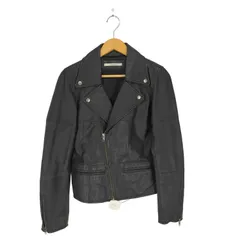 ユーズドフルギ USED古着 {{hardcover}} lamb leather ラムレザーダブルライダースジャケット レディース  S