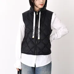 Max Mara The Cube マックスマーラ ザ キューブ ベスト TREGIC トレジック ナイロンキャンバス ジレ 9296035600 レディース ブラック グースダウン ジッパー開閉 ダウンベスト 撥水のサムネイル