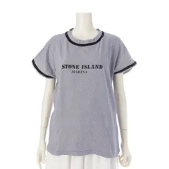 ストーンアイランド コットン 80s ロゴ プリント カットソー 半袖Ｔシャツ ブルー系 M【中古】のサムネイル