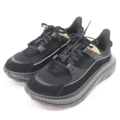 ITV8ADI00XJD 美品 UGG アグ スニーカー シューズ 1127110 靴 ローカット 厚底 レディース ブラック 黒 紐靴 くつ 24.5cm