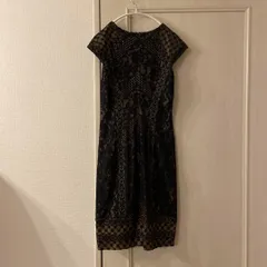 72 タダシショージ TADASHISHOJI 花柄 レース ワンピース ドレス お呼ばれ　デート　オフィスカジュアル　食事会　結婚式のサムネイル