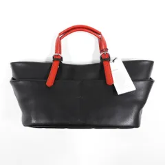 未使用 aniary アニアリ 37-02001 ミニトート ブラック×レッド #3047 カバン レザー 革