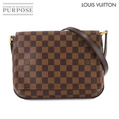 新品同様 ルイ ヴィトン LOUIS VUITTON ダミエ ミュゼット タンゴ ロング ショルダー バッグ エベヌ N51301 Musette Tango Long 90308492