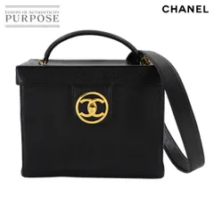 新品同様 シャネル CHANEL キャビアスキン バニティ 2way ハンド ショルダー バッグ レザー ブラック A01999 ヴィンテージ 90308501