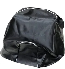 ヤマハ スーパージョグ スパージョグＺ スーパージョグＺＲ (3ＹＫ 3YJ)専用設計 シートカバー日本製(厚手生地)【生地色：黒/パイピング：白】張替タイプ