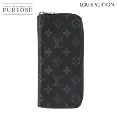 新品同様 ルイ ヴィトン LOUIS VUITTON モノグラム エクリプス ジッピーウォレット ヴェルティカル 長財布 ブラック M62295 90309226