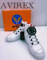 極美品 AVIREX アヴィレックス ハイカットスニーカー AV2278-01 27.0cm WHITE/RED メンズ AV2278-01 27.0㎝ WHITE/RED   メンズ 靴のサムネイル