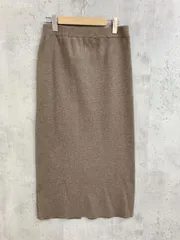 美品 LOWRYS FARM ローリーズファーム lf522036ad ニット スリット タイト スカート sizeF/ライトブラウン ■◇ レディース