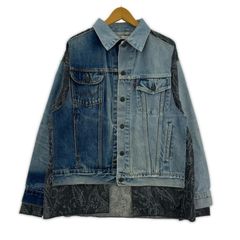 パッチワーク ワイドデニムジャケット アートGジャンTOYAMAde.y10a4 