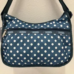9019　LeSportsac レスポートサック　ショルダーバッグ　クラシックホーボー　水色　ブルー　ライトブルー　水玉　ドット　レディース　軽量　カジュアル　シンプル