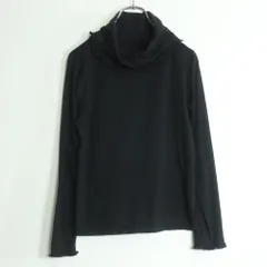 ピンクハウス★フリルとピコレースが可愛い♪ タートルネックカットソー 黒系 z17471