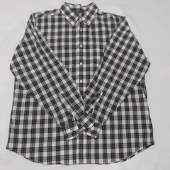 NAUTICA ノーティカ 長袖ボタンダウンシャツ サイズ:XL カラー:ネイビー×ホワイト チェック W-85