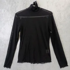 GRL グレイル レディース シースルー インナー トップス レイヤードに使える 黒 ブラック Lサイズ〇□