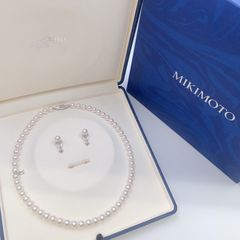 ミキモト MIKIMOTO エトレンヌ パール ネックレス ピアス セット