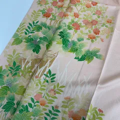 付下げ 友禅 金彩 上品な染め 一つ紋 正絹 着物 MK-3658