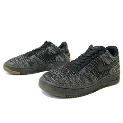 都会的お洒落アイテム！【NIKE】ナイキ エアフォース1 Air Force 1 Flyknit 820256-007 ミドルカット スニーカー シューズ ストリート スポーティ クール ブラック レディース 23.5cm/M41929UU