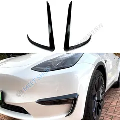 人気商品★テスラ Model Y フロントバンパー風刀 外装パーツ 車体用エアロパーツ 車両空力アップ！鋼琴黒?光沢カーボン?マットカーボンの選べるデザイン CQP202Q047