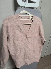 UNIQLO ピンク Vネック カーディガン