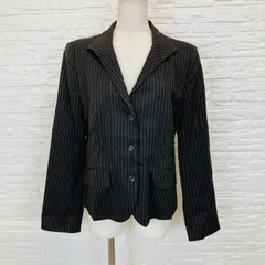 TRUSSARDI (トラサルディ) テーラードジャケット ダークブラウン×ピンストライプ サイズ４０ Mサイズ  5274のサムネイル