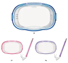 リーフツアラー Reef Tourer マリン 子供用 シュノーケリングマスク・シュノーケル 2 点セット  RC9204 CB クリアブルー