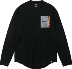 スポルディング SPALDING バスケット ロングスリーブTシャツ フロム ダウンタウン Tシャツ 長袖 バスケットボール バスケ トレーニング ウエア 練習 部活 クラブ 吸水速乾 UVカット エコ生地  SMT23113 1000 ブラック