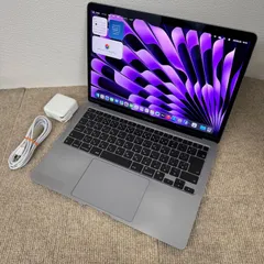 【送料無料】Apple MacBook Air 13(2020, A2337) M1 / RAM 16GB / SSD 512GB / スペースグレー / 充放電回数 : 380 [MC128]