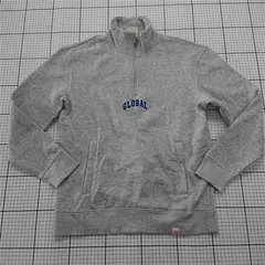 ◇ Θ エイチアンドエム H&M L.O.G.G. ハーフジップスウェット グレー メンズ S E  【1601210005893】