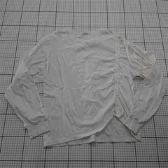 ◇ Θ フリークスストア FREAK'S STORE ギャザーデザイン長袖カットソー ホワイト系 レディース E  【1601210006036】