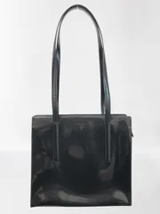 ◆PRADA プラダ B6010 エナメル ショルダーバッグ トートバッグ 肩掛けかばん レディース ブラック系 中古◆20184★