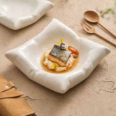 3F 食品サンプル アサリとカリフラワーの温サラダ ハート器付 置物