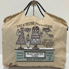 9029　Ball & Chain　ボールアンドチェーン　ボール＆チェーン　トートバッグ　ハンドバッグ　エコバッグ　COTORI　コトリ　マカロンタウン　ベージュ　レディース　軽量　カジュアル　大きめ　大容量