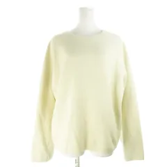 マウジー moussy ニット セーター スクエアネック 長袖 バックファスナー ハリ感 F バニラベージュ /AH5